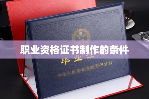 叠彩职业资格证书制作的条件