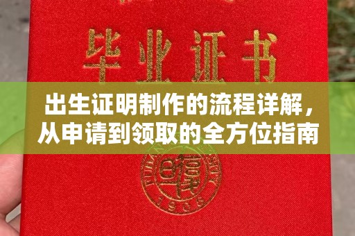 叠彩出生证明制作的流程详解，从申请到领取的全方位指南